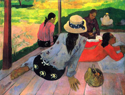 paul gauguin afternoon quiet hour workart classic